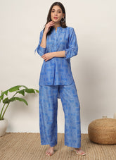 Blue Colour Salwar Suit Looking Superior